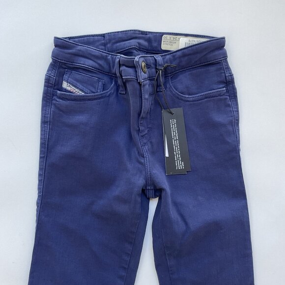 $188 Diesel Women’s Skinzee Super Slim Skinny Jeans Regular Waist 0851W Size W24 - Picture 4 of 11